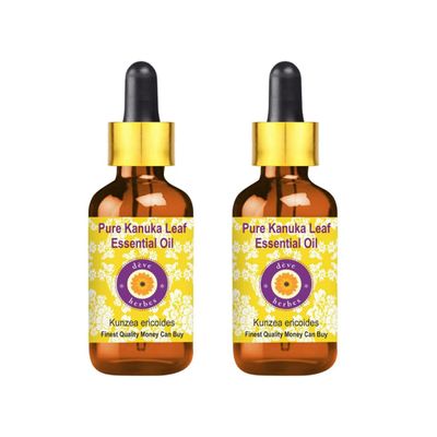 dve herbes Kanuka Essential Oil (Kunzea ericoides) with Glass Dropper Pure | Non-Sticky | Non-Greasy | Lightweight | Men & Women | All Skin Types | Steam Distilled 5ml X 2 (0.33 oz)