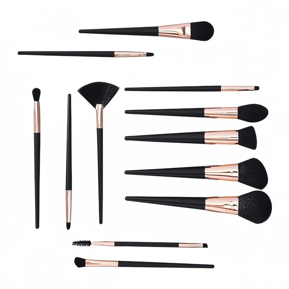 12 Pcs. Makeup Brush Set concealer Brush Sunshine Brush foundation make-up Brush Beauty Tool Brush