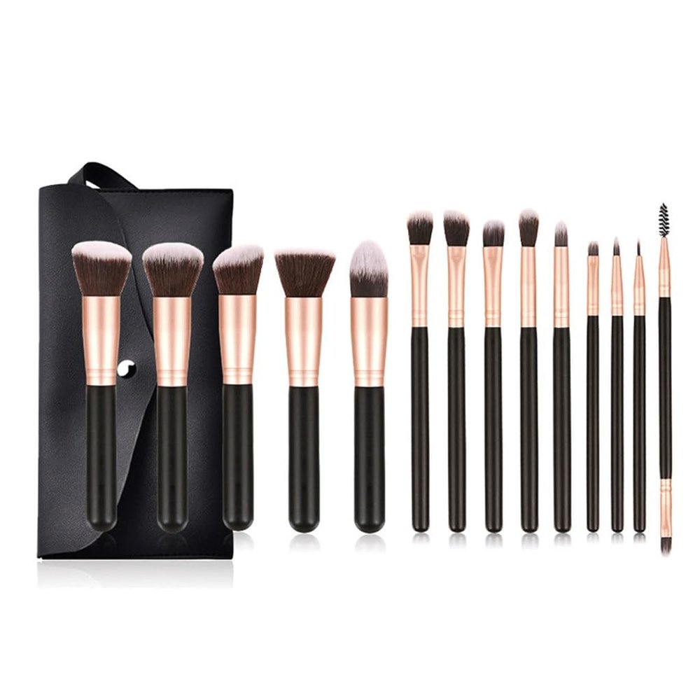 14 Pcs Cosmetic Brush Sets Brush Rose Gold Cosmetic Brush Makeup Tools Eye Shadow Brush Powder Brush