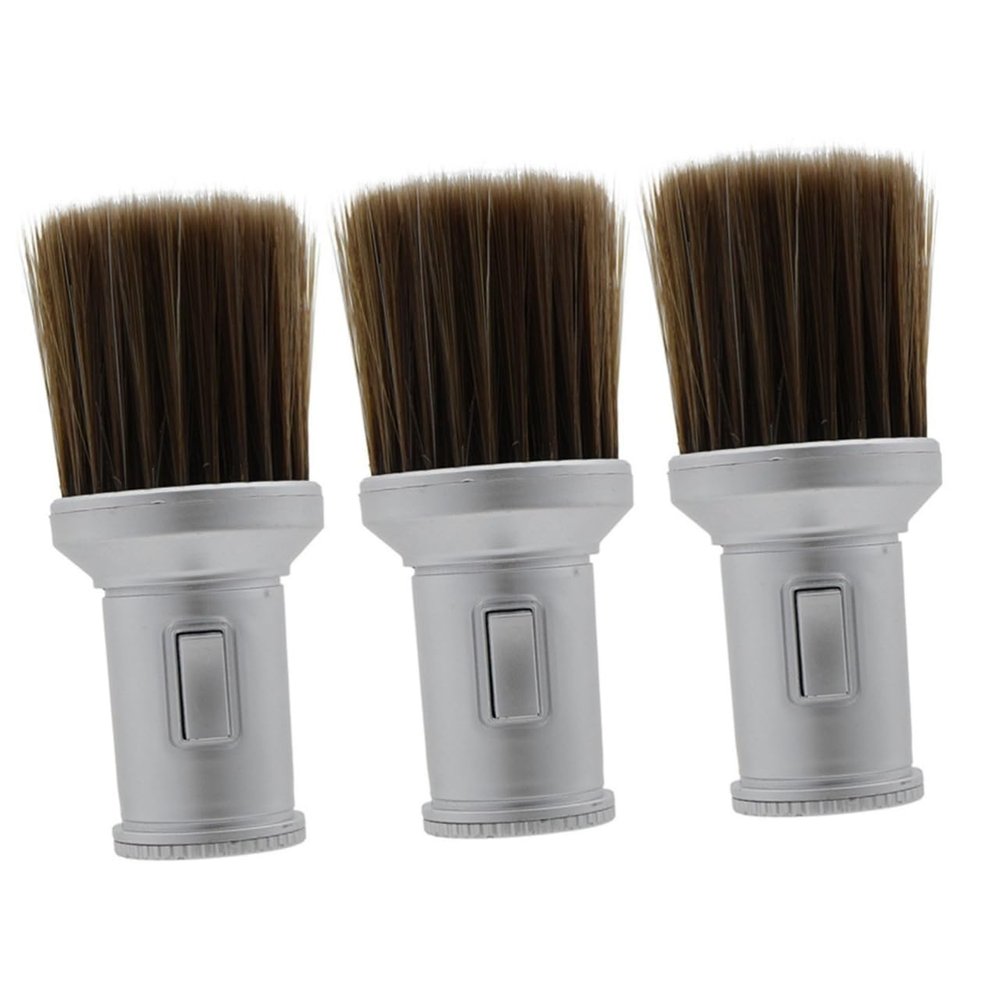 BELLIFFY 3pcs Broken Hair Brush for Barbers Sturdy Neck Duster Handle for Hair Cutting Cleaning Versatile Tool Keyboard Precision Instruments