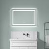 36 x 24 Inch LED Bathroom Mirror with Front and Backlight, Wall Mounted Vanity Mirror with Aluminum Frame, Anti-Fog, Memory, 3 Colors, Stepless Dimmable view 1