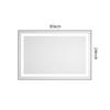 36 x 24 Inch LED Bathroom Mirror with Front and Backlight, Wall Mounted Vanity Mirror with Aluminum Frame, Anti-Fog, Memory, 3 Colors, Stepless Dimmable view 2