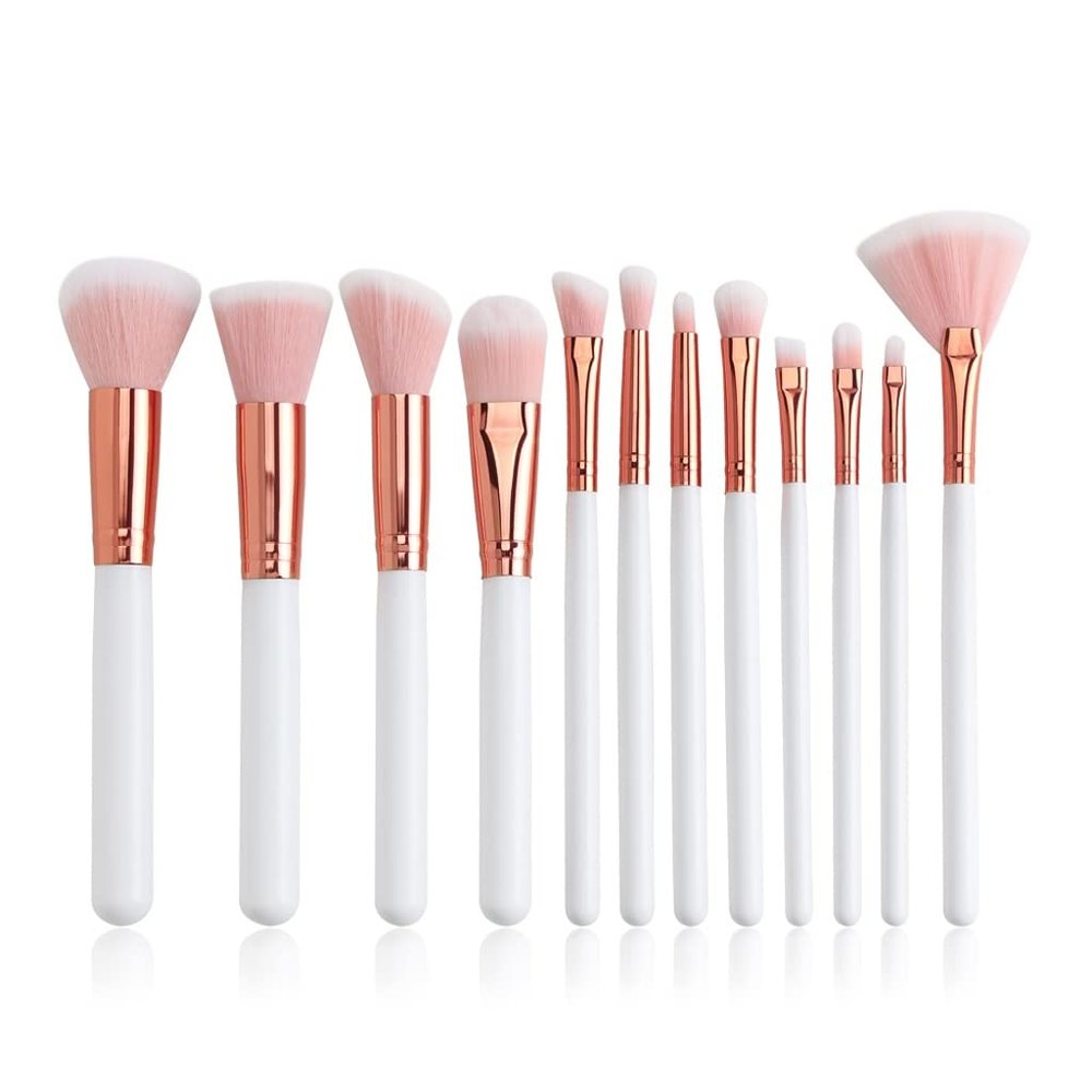 12pcs Makeup Brushes Set Professional Powder Foundation Highlight Contour EyeShadow Eyebrow Soft Hair Brushes