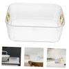 ABOOFAN 2pcs Plastic Makeup Storage Case Countertop Organizer Small Makeup Box for Desktop Beauty Organizer view 2