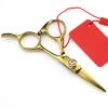 4 inch Professional 440c Steel d Eyebrow Cutting Make up Scissor Hair Shears brow Barber Hairdressing Scissors, view 2