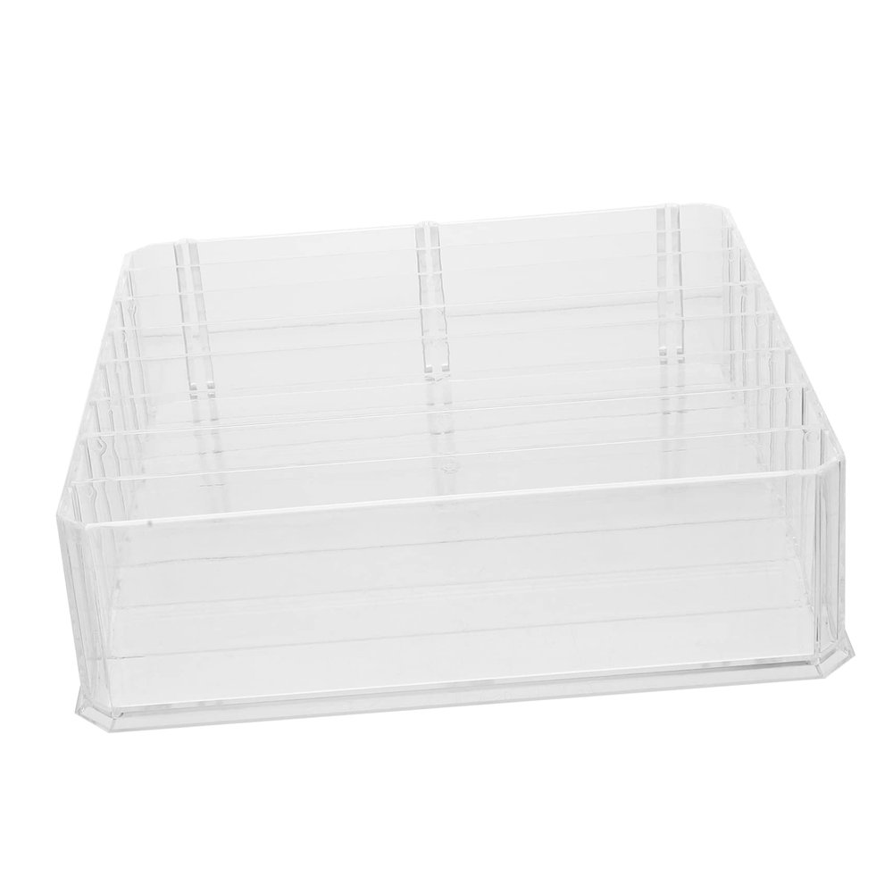 ASAKKURA Makeup Holder Transparent Eyeshadow Organizer Multi-compartment Vanity Storage for Blush and Palette for Desktop and Dressing Tables Great for Makeup