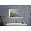 32 x 20 Inch LED Bathroom Mirror with Front and Backlight, Wall Mounted Vanity Mirror, Anti-Fog, Memory, 3 Colors, Stepless Dimmable view 4