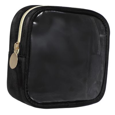 WOFASHPURET Clear Mini Makeup Pouch for Women Compact Zipper Storage Bag for Travel Skincare and Electronics Sturdy and Protective Organizer Clear Front for Easy Access