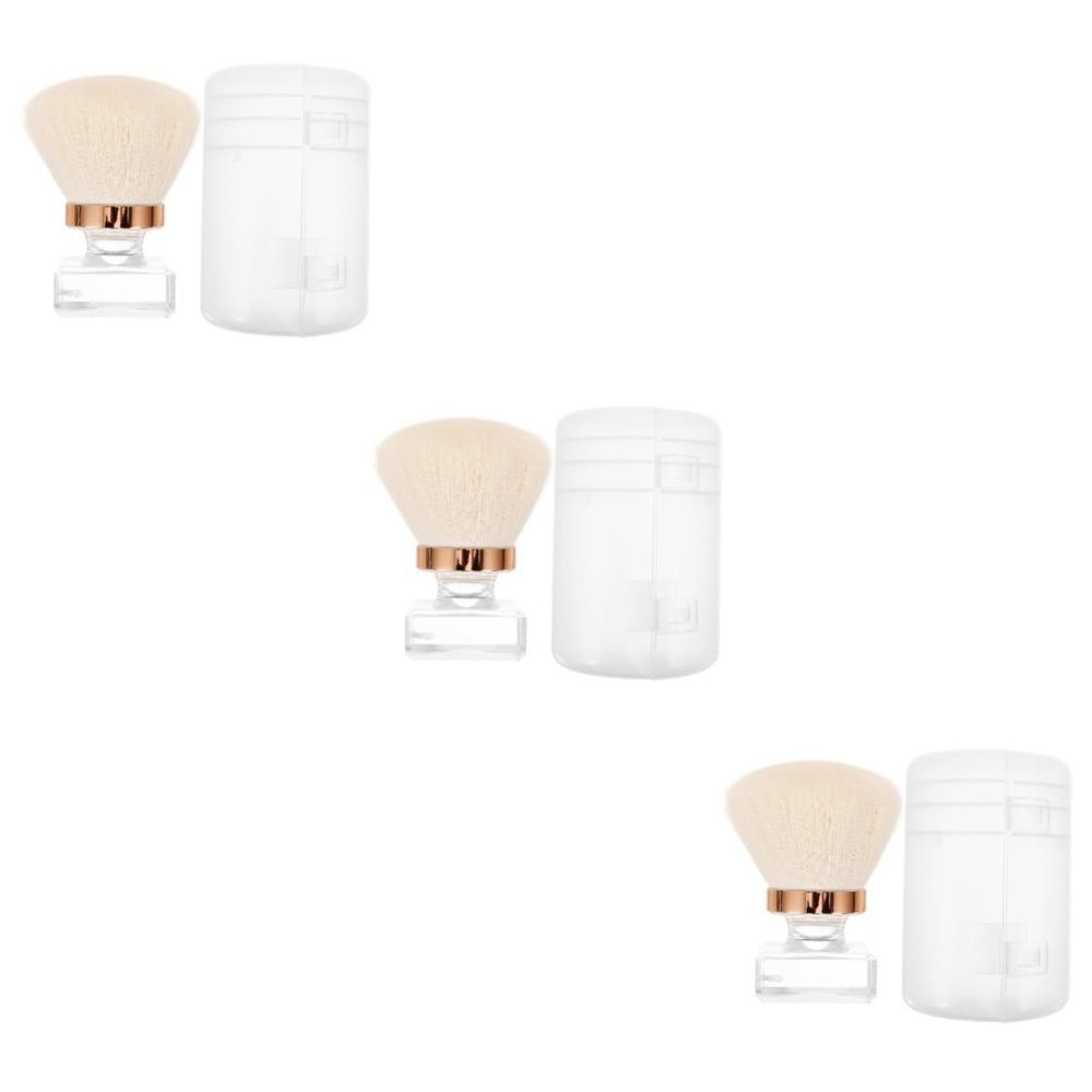 NULYLU 3pcs Nail Cleaning Brush Soft Bristles for Gentle Fingernail and Toenail Care Portable Makeup Brush for Manicure and Pedicure Lightweight Design for Easy Carrying