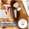 NULYLU 3pcs Nail Cleaning Brush Soft Bristles for Gentle Fingernail and Toenail Care Portable Makeup Brush for Manicure and Pedicure Lightweight Design for Easy Carrying view 3