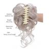 ZHONGCHENGWU Hair Buns, Fluffy Messy Hair Bun Ring Ball Head Coil Wig Grab Clip Long Beard Braid Hair Accessory Hairpieces For Women(Silver white) view 2