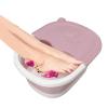 Jeanoko Plastic Feet Soaking Tub, Pedicure Bowl Foot Soaking Tub Foldable Foot Bath Foot Tub Bucket for Children Foot Bath Plastic Wash Bathtub (Pinkish) view 1