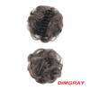 Hair Buns, Flower Bud Hair Clip - Fluffy Ball Head Hairpin for Messy Bun, Lazy Hair Accessories Hairpieces For Women(Gray) view 2