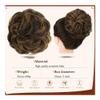 Hair Buns, Flower Bud Hair Clip - Fluffy Ball Head Hairpin for Messy Bun, Lazy Hair Accessories Hairpieces For Women(Gray) view 4