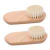 SAFIGLE 2pcs Nail Scrub Brushes Soft Bristle Nail Cleaner Brush for Gentle Manicures Versatile Cleaning Tool for view 1