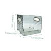 ABOOFAN Diamond Pattern Desktop Organizer Box Portable Plastic Storage for Kitchen Toys and Sundries Versatile Storage Solution for Home and Office Use view 2