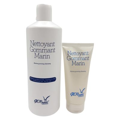 Gernetic Nettoyant Gommant Marin Exfoliating & Cleansing Gel 16.9 Ounce and 3.0 Ounce DUO