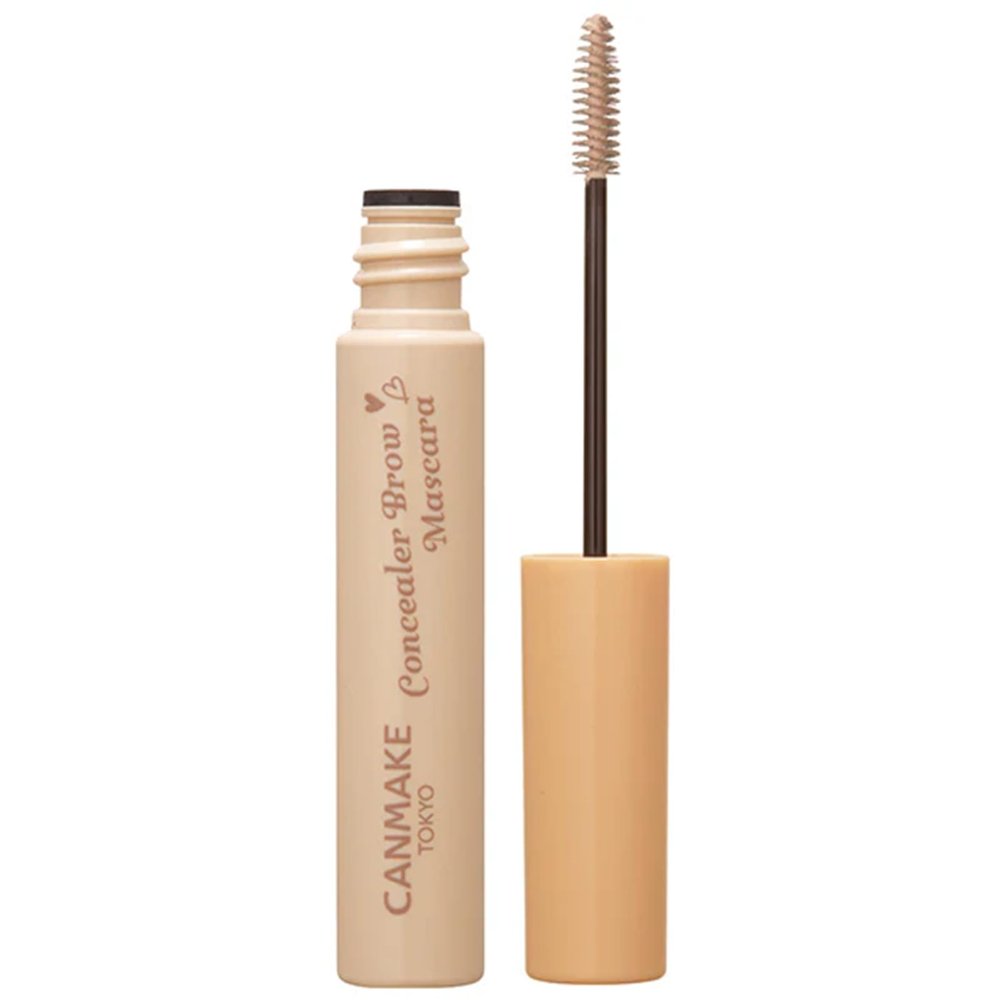 CANMAKE - Concealer Brow Mascara - Smooth Blend Seamless Finish - 0.14oz (4g) (02 White Beige)