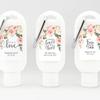 Personalized Sunscreen with Carabiner SPF 30, Custom Sunscreen for Wedding Favors, Party Favors, Garden Wedding, Pink Rose Favor, Bridal Shower Favors, Bachelorette Gift (Set of 12) view 1