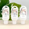 Personalized Sunscreen with Carabiner SPF 30, Custom Sunscreen for Wedding Favors, Party Favors, Garden Wedding, Pink Rose Favor, Bridal Shower Favors, Bachelorette Gift (Set of 12) view 4