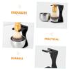 BELLIFFY Beard Grooming Kit for Men Shaving Brush Stand Razor Holder Shaving Bowl Cup Barber Accessories Set view 2