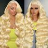 VVPPIL 613 Lace Front Wig Human Hair 200 Density Blonde Wig Human Hair 613 13x6 HD Lace Frontal Wig Body Wave Lace Front Wigs Human Hair Pre Plucked 613 Wig for Women 36 Inch view 1