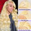 VVPPIL 613 Lace Front Wig Human Hair 200 Density Blonde Wig Human Hair 613 13x6 HD Lace Frontal Wig Body Wave Lace Front Wigs Human Hair Pre Plucked 613 Wig for Women 36 Inch view 2