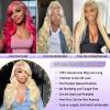 VVPPIL 613 Lace Front Wig Human Hair 200 Density Blonde Wig Human Hair 613 13x6 HD Lace Frontal Wig Body Wave Lace Front Wigs Human Hair Pre Plucked 613 Wig for Women 36 Inch view 3