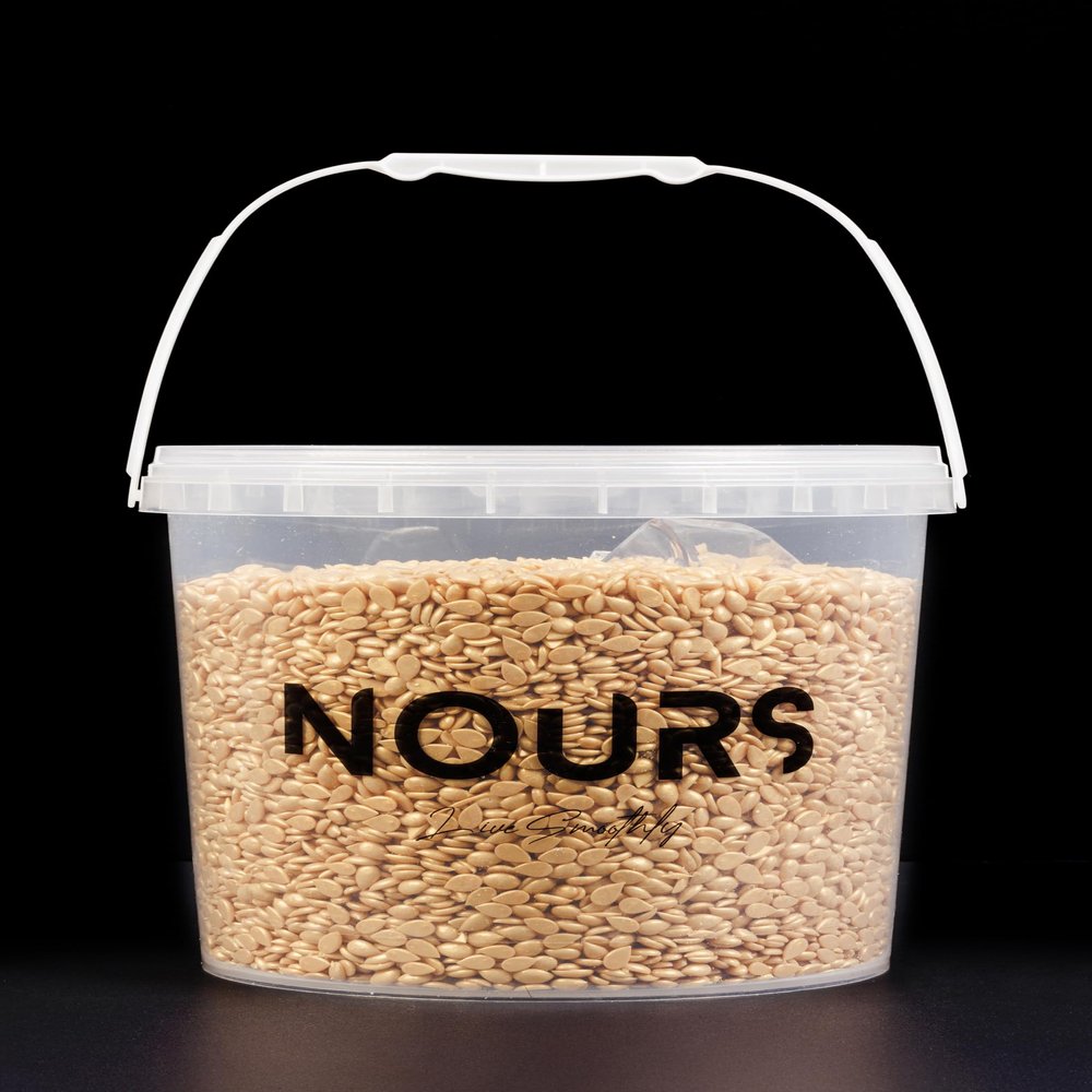 Nours Gold Wax Bead Bucket 10 Pounds