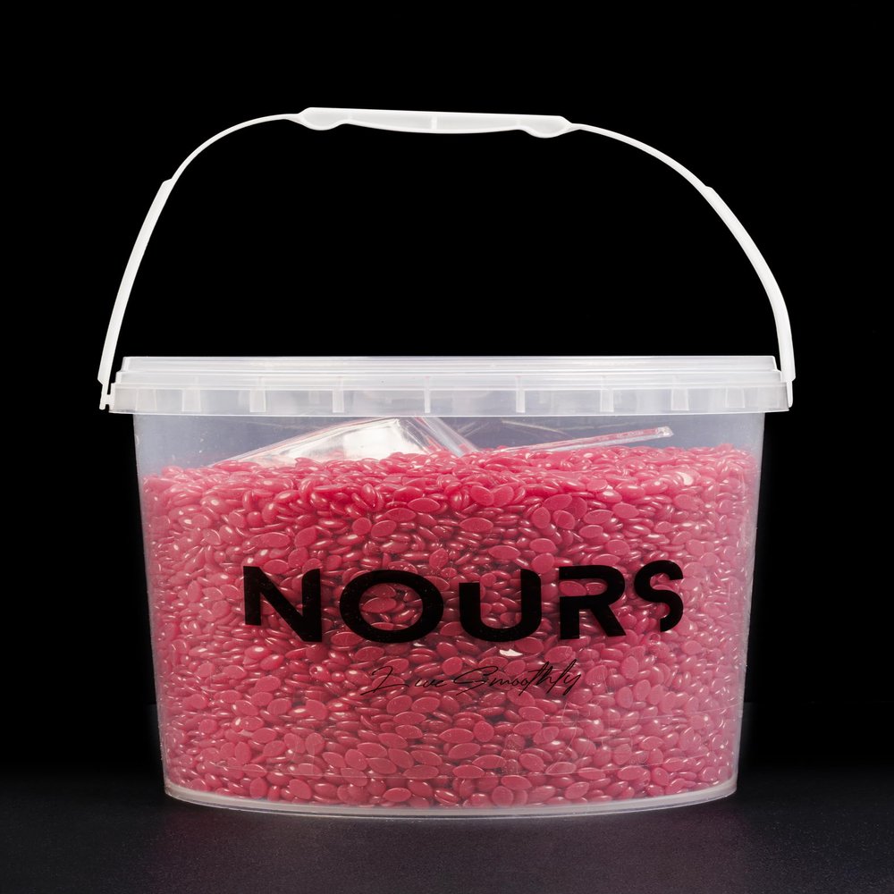 Nours Red Wax Beads for Professional Hair Removal, 10 pounds