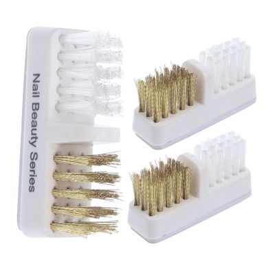 BESTYASH 3pcs Nail Drill Bit Cleaning Polishing Brush Scrubbing Brush for Nail Tools Art Cleaning Electric Manicure Machine Accessory