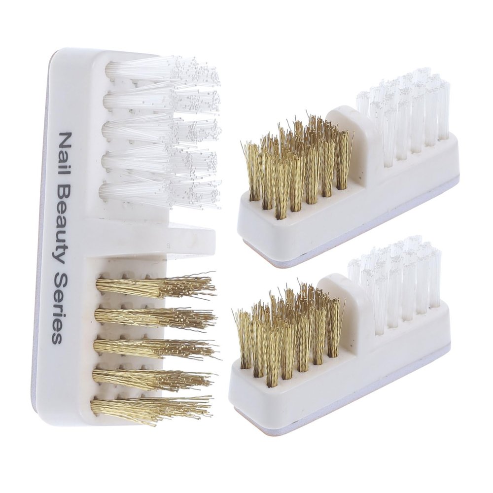 BESTYASH 3pcs Nail Drill Bit Cleaning Polishing Brush Scrubbing Brush for Nail Tools Art Cleaning Electric Manicure Machine Accessory