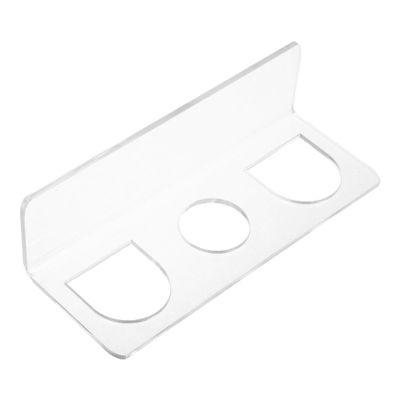 KAILIKETIY 1set Wall Mounted Hair Comb Holder Organizer with Transparent Acrylic Stand for Bathroom Wall Storage Easy to Clean No Drill Installation Extra Storage Capacity
