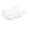 KAILIKETIY 1set Wall Mounted Hair Comb Holder Organizer with Transparent Acrylic Stand for Bathroom Wall Storage Easy to Clean No Drill Installation Extra Storage Capacity view 2