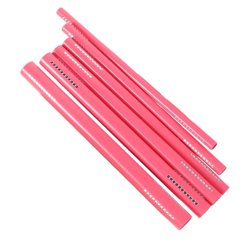 LALADEFIEE 6pcs Metal Cuticle Pusher and Nail Stick for Effortless French Nail Styling and Manicure for Home and