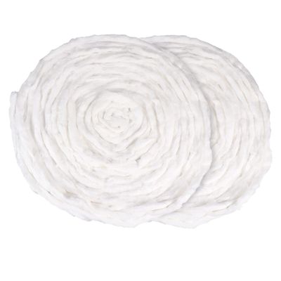 AUTSUPPL 2 Pack Jumbo Cotton Pads Cotton Round for Perms Nail Salon Roll Makeup Pads Rolled for Perms