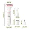Electric Razor for Women  4-in-1 Gentle Hair Remover for Face,Legs,Bikini&Body,Waterproof Rechargeable Grooming Kit with Eyebrow&Nose Trimmer view 2