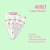 Electric Razor for Women  4-in-1 Gentle Hair Remover for Face,Legs,Bikini&Body,Waterproof Rechargeable Grooming Kit with Eyebrow&Nose Trimmer view 3