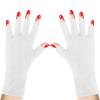 Classicseali UV Hand Gloves for Nails,Short Style Gloves for Nails UV Light,Professional Fingerless UPF 50+ Ultraviolet Protection Glove for Home,Salon Use, Nail Art Accessories, White view 1