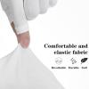 Classicseali UV Hand Gloves for Nails,Short Style Gloves for Nails UV Light,Professional Fingerless UPF 50+ Ultraviolet Protection Glove for Home,Salon Use, Nail Art Accessories, White view 3
