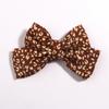 10Pcs 4.8" 12cm Dot Print Barrettes Ribbon Bow Knotted Chiffon Hairpin for Women Headwear Hair Accessories (10Pcs White, With No Clip) view 4
