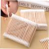 PartyKindom 100-Piece Double-Tipped Cotton Swabs for Makeup Application Ear Cleaning Soft Bag Disposable Hypoallergenic for Personal Care view 2