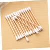 PartyKindom 100-Piece Double-Tipped Cotton Swabs for Makeup Application Ear Cleaning Soft Bag Disposable Hypoallergenic for Personal Care view 4