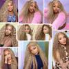 28 30 32 inch #22 Human Hair Bundles Blonde Water Wave Bundle Ash Blonde Human Hair Bundles #22 Wet and Wavy Bundle view 2