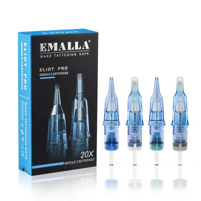 Emalla ELIOT Pro Tattoo Cartridge Needles, 20Pcs Tattoo Needles 1203RLL