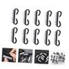 GALPADA 10pcs Horn Brush Nail Art Tool French Tip Nails Press Toenails Cleaning view 4