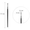 D085 Hand Crafted Professional Makeup Brushes Soft Synthetic Fiber Eyeliner Brush Ebony Wood Handle Make Up Brush view 2