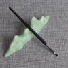 D085 Hand Crafted Professional Makeup Brushes Soft Synthetic Fiber Eyeliner Brush Ebony Wood Handle Make Up Brush view 3