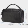 AFPSDLFJDLS Leather Toiletry Bag For Men Wash Shaving Dopp Kit Women Travel Make UP Cosmetic Case Organizer Necessaire view 2