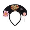 Chinese Style Headwear Flower Princess Headhoop Bow Antique Headband, Chinese Qing Dynasty Hair Hoop for Women Girls(G) view 1